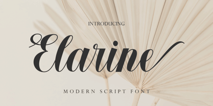 Elarine Font Poster 1