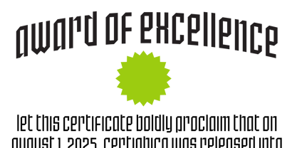 SbB Certiphica Font Poster 3