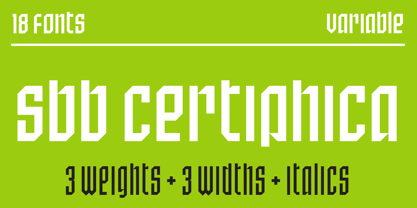 SbB Certiphica Font Poster 1