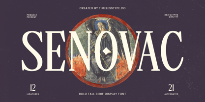 Senovac Font Poster 1