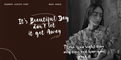 Roarety Rough Script Font Poster 4