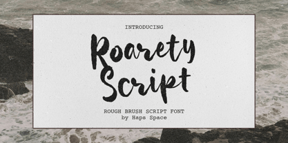 Roarety Rough Script Font Poster 1