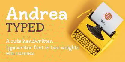 Andrea Typed Font Poster 1