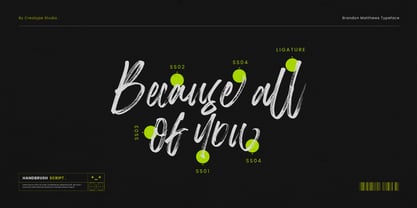 Brandon Matthews Font Poster 5