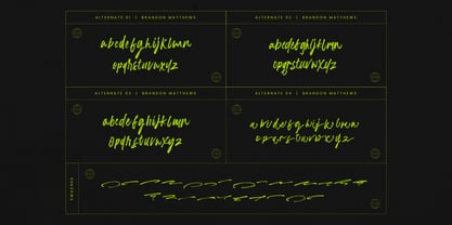 Brandon Matthews Font Poster 9