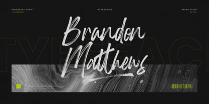 Brandon Matthews Font Poster 1