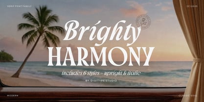Brighty Harmony Font Poster 1