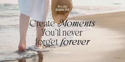 Brighty Harmony Font Poster 13