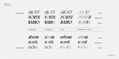 Brighty Harmony Font Poster 4