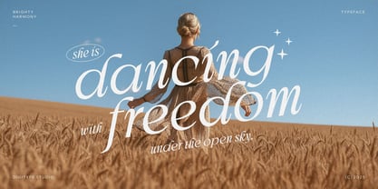 Brighty Harmony Font Poster 10