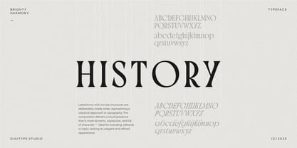 Brighty Harmony Font Poster 2