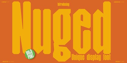 Nuged Font Poster 1
