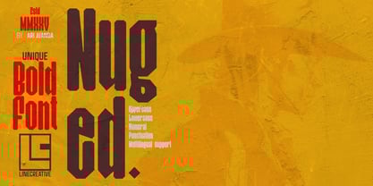 Nuged Font Poster 2