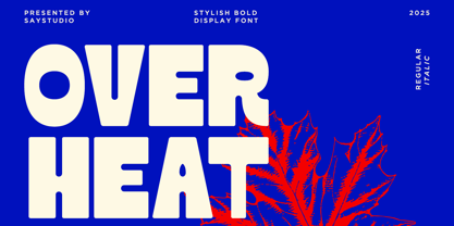 Over Heat Font Poster 1