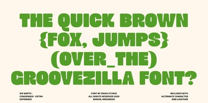 DKS Groovezilla Font Poster 2