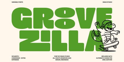 DKS Groovezilla Font Poster 1