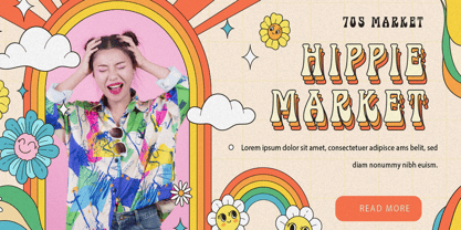 Psychedelic Peace Font Poster 5