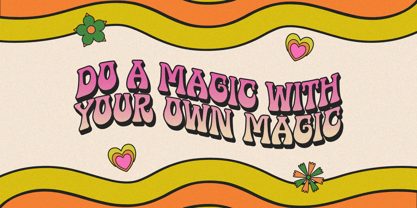 Psychedelic Peace Font Poster 3