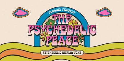 Psychedelic Peace Font Poster 1