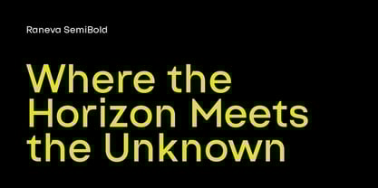 Raneva Font Poster 2