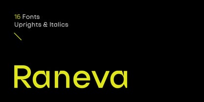 Raneva Font Poster 1