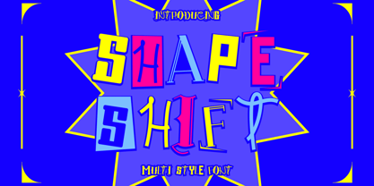 Shape Shift Font Poster 1