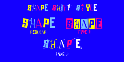Shape Shift Font Poster 10