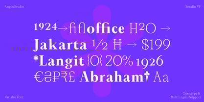 Serafin Font Poster 4