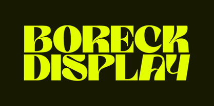 Boreck Display Font Poster 1