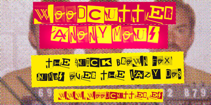 Woodcutter Anonymous Font Poster 2