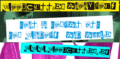 Woodcutter Anonymous Font Poster 3