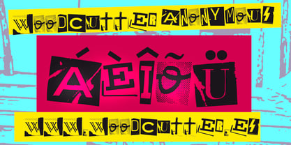 Woodcutter Anonymous Font Poster 4