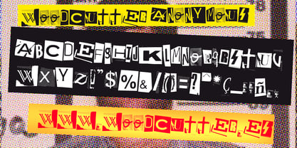 Woodcutter Anonymous Font Poster 5