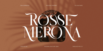 Rosse Merona Font Poster 1