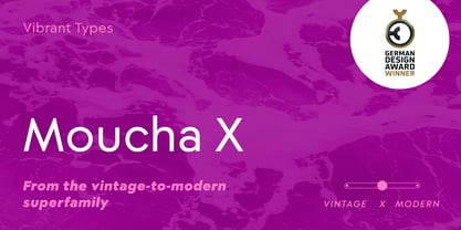 Moucha X Font Poster 1