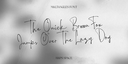 Maltangles Signature Font Poster 2