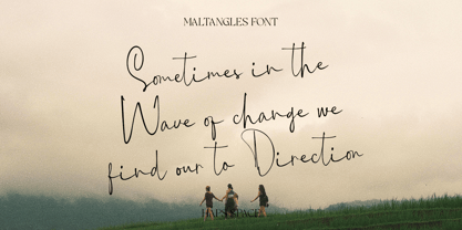 Maltangles Signature Font Poster 4