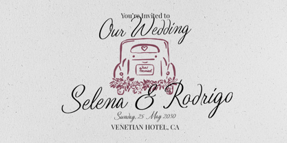 Quishine Classic Script Font Poster 8