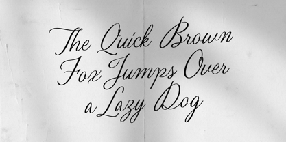 Quishine Classic Script Font Poster 2