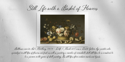 Quishine Classic Script Font Poster 10