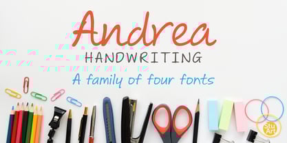 Andrea Handwriting Font Poster 1