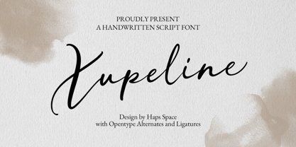 Xupeline Script Font Poster 1
