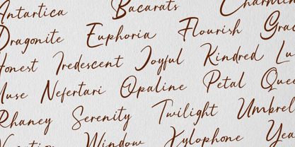 Xupeline Script Font Poster 2