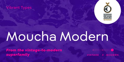 Moucha Modern Font Poster 1