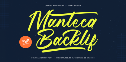 Manteca Backlif Font Poster 1
