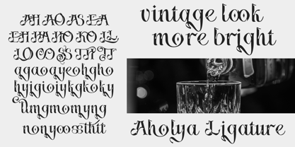 Aholya Font Poster 10