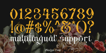 Aholya Font Poster 5