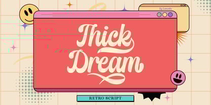 Thick Dream Font Poster 1