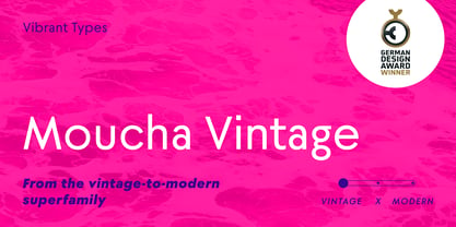 Moucha Vintage Font Poster 1