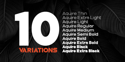 Aquire Font Poster 6